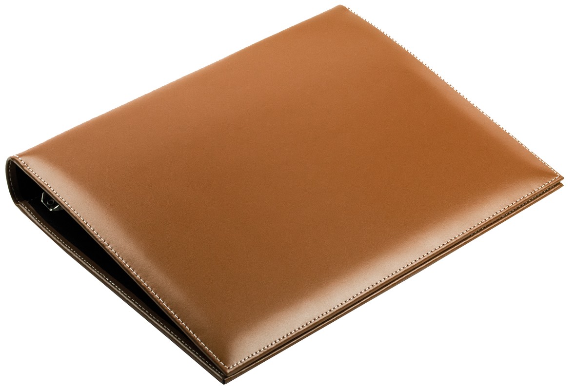 Ordner DIN A4 / DIN A4+ | Echtleder | CAMBRIDGE hellbraun